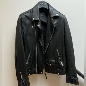All Saints Men’s Leather Biker Jacket